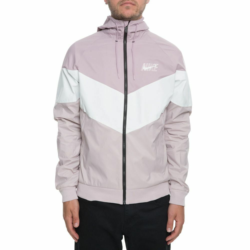 Nike Vintage Rare Windrunner Windbreaker Jacket Pink Beige White Nylon Large
